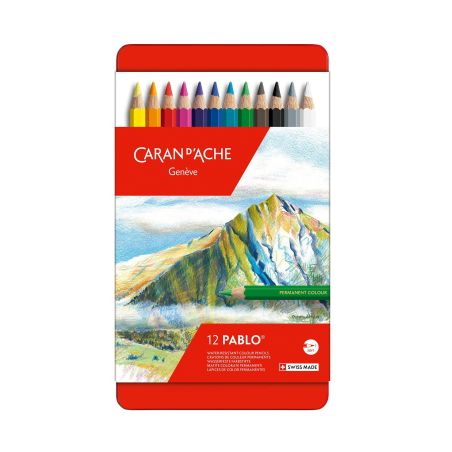 BOITE METAL DE CRAYONS DE COULEURS ARTISTES PABLO®