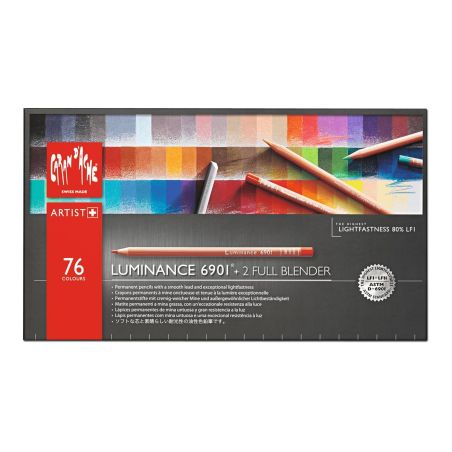 BOITE 76 CRAYONS LUMINANCE 6901 + 2 FULL BLENDER