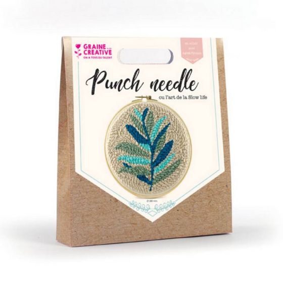 KIT PUNCH NEEDLE FEUILLAGE 