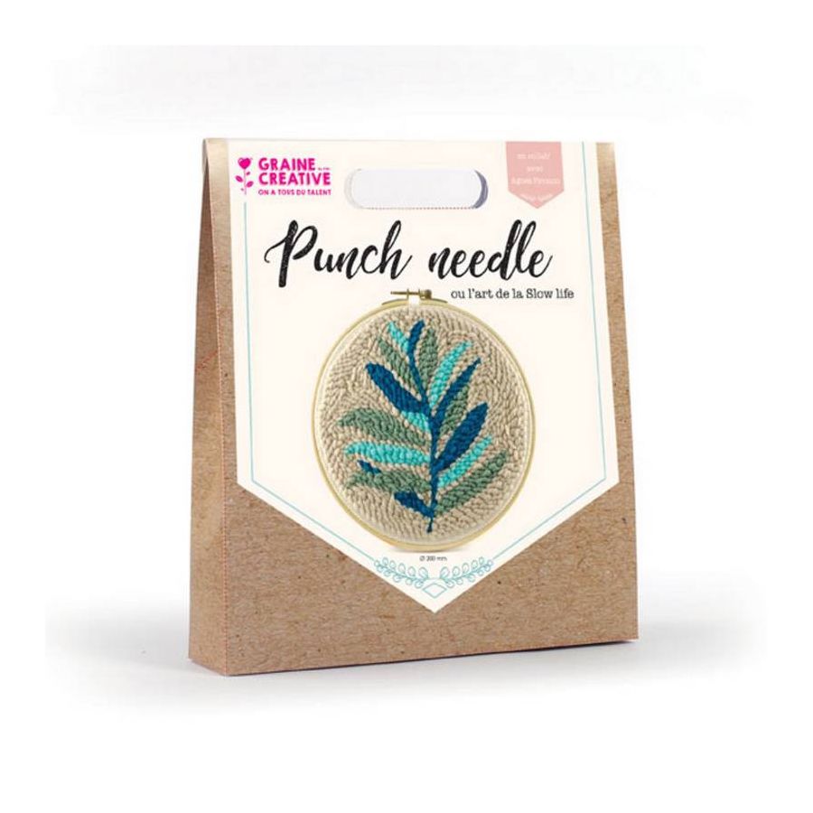 KIT PUNCH NEEDLE FEUILLAGE 