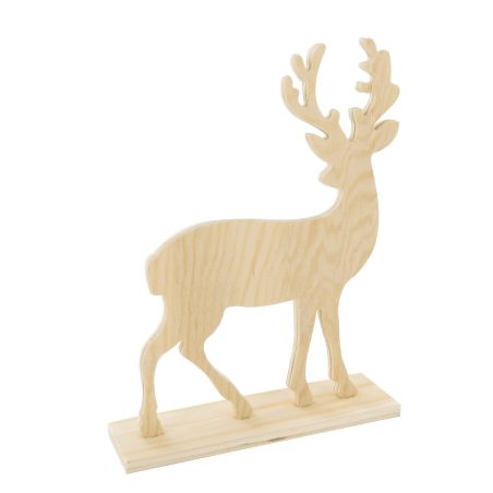 CERF BOIS 20 X15 X 0.6 CM