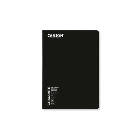 CANSON CARNET DESSIN GRADUATE AGRAFE A4 140G 20F