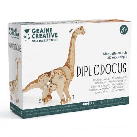 MAQUETTE EN BOIS - DIPLODOCUS