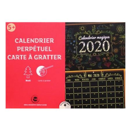 CALENDRIER PERPETUEL CARTE A GRATTER