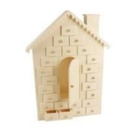 MAISON DE L'AVENT BOIS 42 X 27 X 6.5 CM