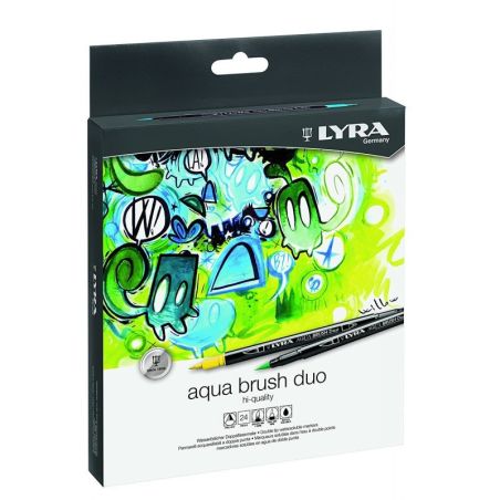 SET DE 24 FEUTRES AQUA BRUSH