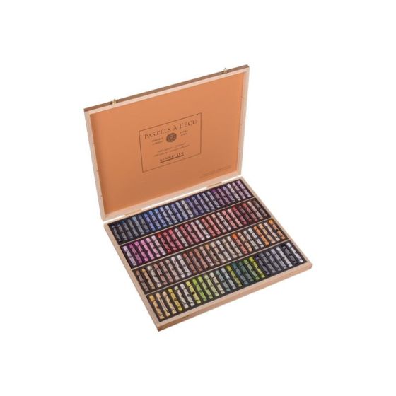 COFFRET BOIS DE 100 PASTELS...