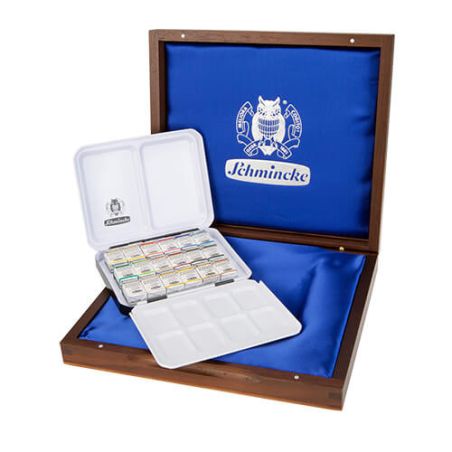 COFFRET EN BOIS SCHMINCKE HORADAM 18 1/2 GODETS EDITION SPECIALE