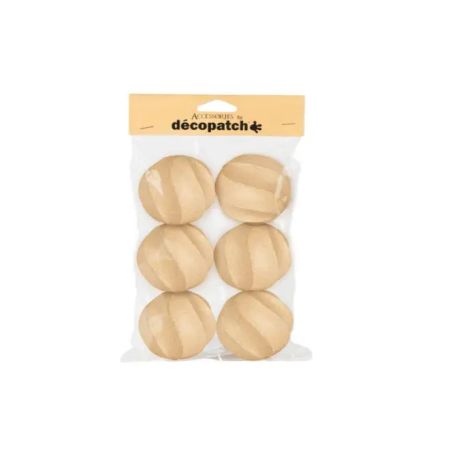 DECOPATCH - PACK DE 6 BOULES TORSADEES