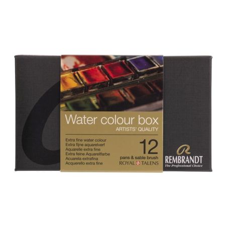 BOITE METAL 36 GODETS AQUARELLE EXTRA-FINE REMBRANDT