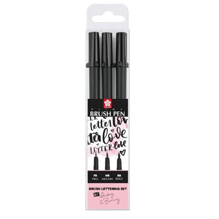 PIGMA PINCEAUX PEN SET - 3 STYLOS SPECIAL LETTERING