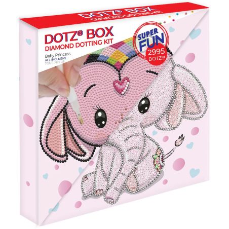 DIAMOND DOTZ - DOTZ BOX - BEBE PRINCESSE 22X22 CM