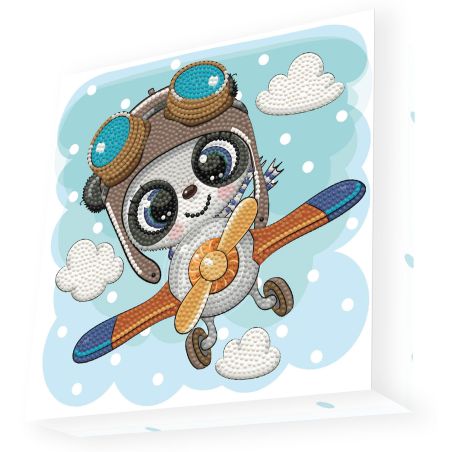 DIAMOND DOTZ - DOTZ BOX - KOALA AVIATEUR  22X22 CM