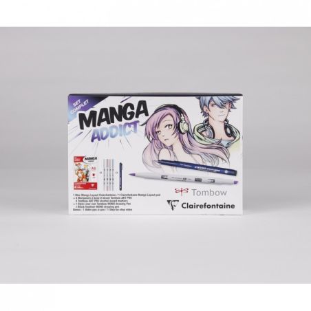 COFFRET MANGA ADDICT - CLAIREFONTAINE X TOMBOW