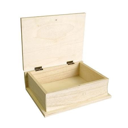 BOITE LIVRE EN BOIS 21 CM ARTEMIO