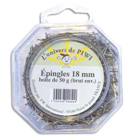 BOITE 50G EPINGLES 18MM