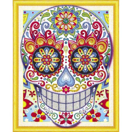 KIT DIAMOND PAINTING - DIA DE LOS MUERTOS - 47X57 CM