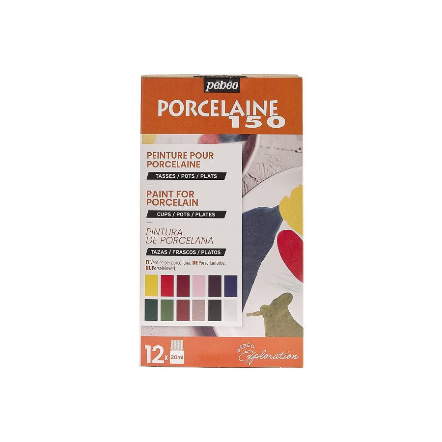 PEINTURE PORCELAINE CERAMIQUE FAIENCE 12 X 20 ML PEBEO