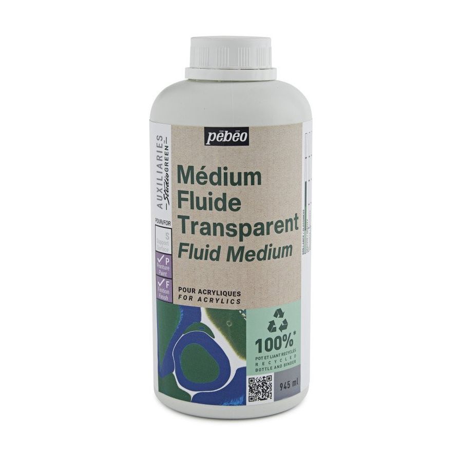 MÉDIUM FLUIDE TRANSPARENT - STUDIO GREEN 945 ML