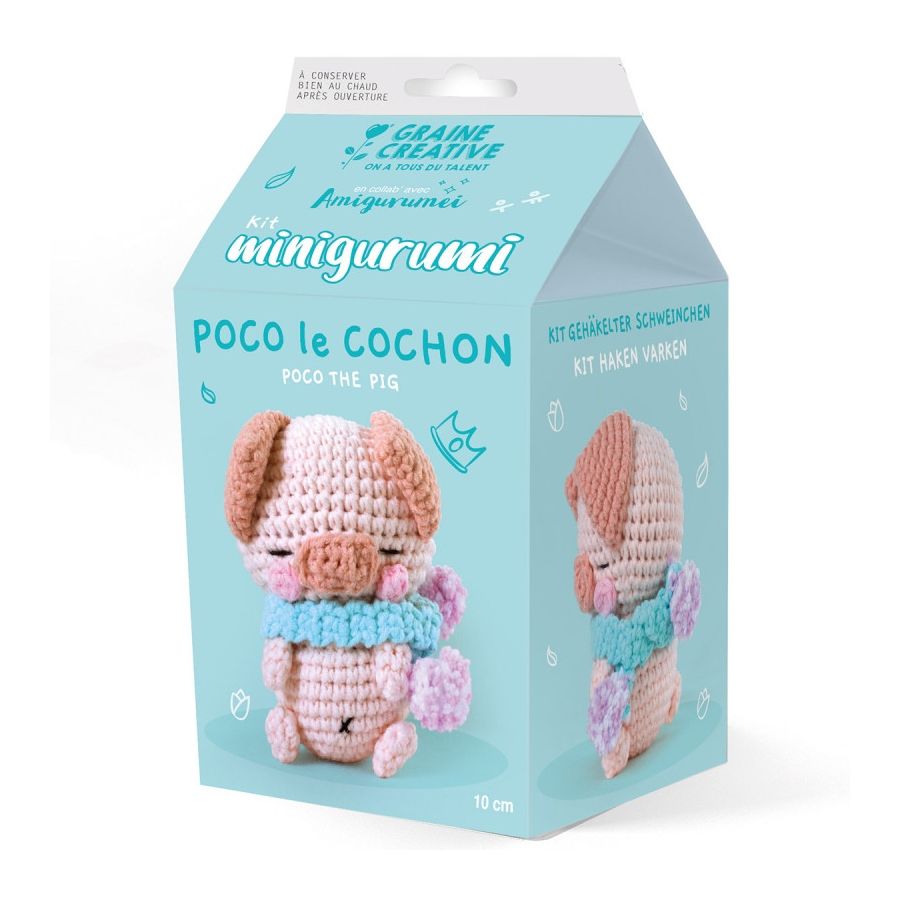 KIT AMIGURUMI GRAINE CRÉATIVE - COCHON