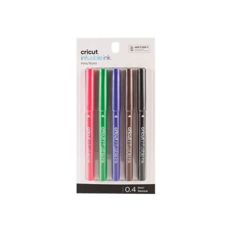 CRICUT - 5 STYLOS POINTE BASIC 0.4MM INFUSIBLE INK