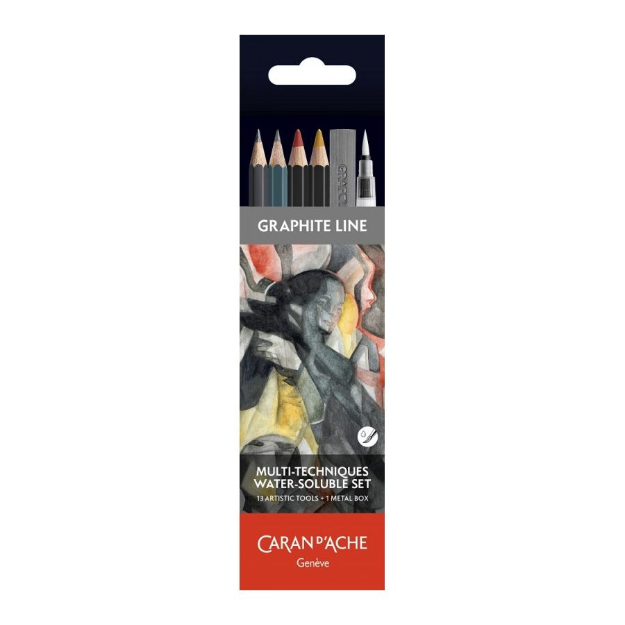 BOITE CRAYONS ESQUISSE MULTI-TECHNIQUES  GRAPHITE LINE 13 PCS