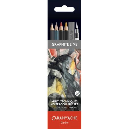 BOITE CRAYONS ESQUISSE MULTI-TECHNIQUES  GRAPHITE LINE 13 PCS