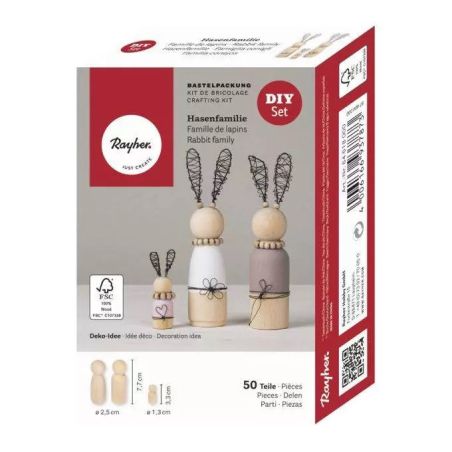 KIT FAMILLE DE LAPINS - RAYHER