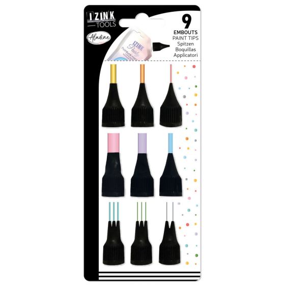 SET DE 9 EMBOUTS POUR GOURDE DE PEINTURE IZINK