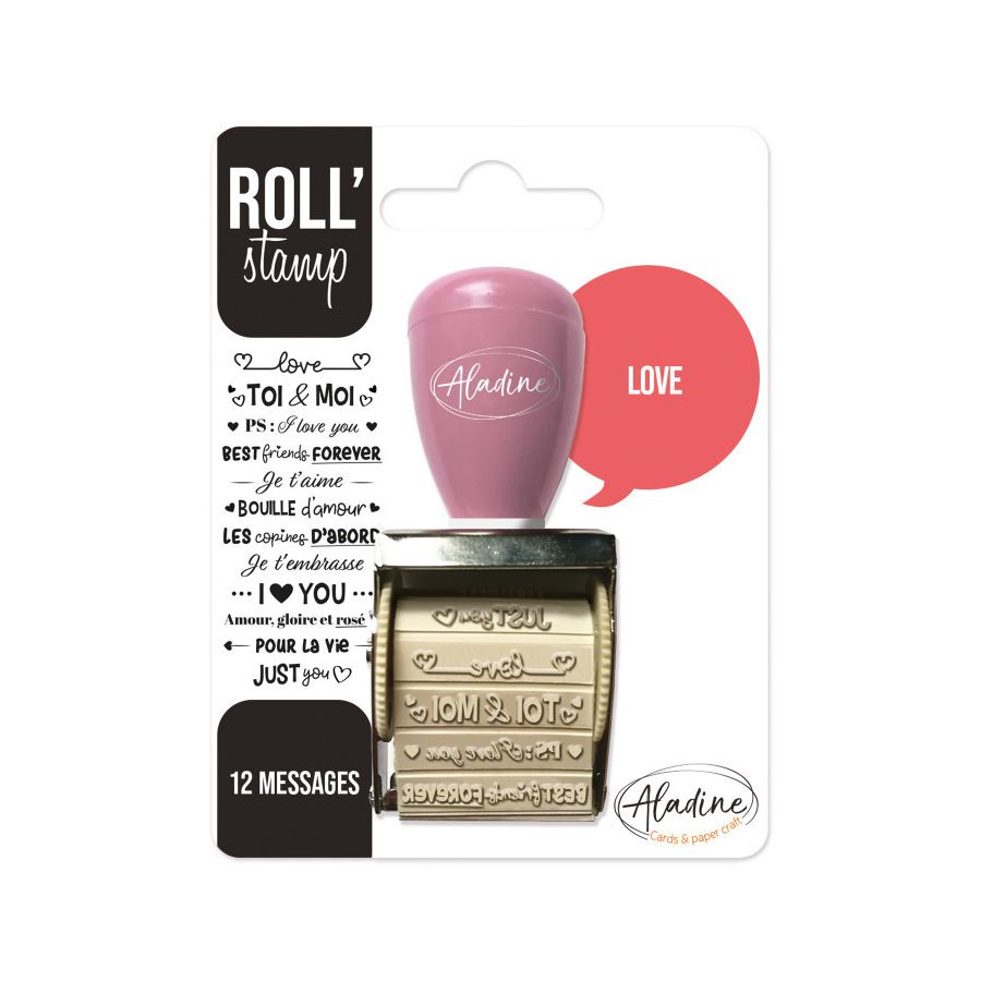 ROLL' STAMP LOVE - TAMPON 12 MESSAGES