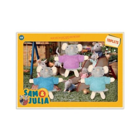 SAM & JULIA : POUPEES TRIPLETS 8 CM