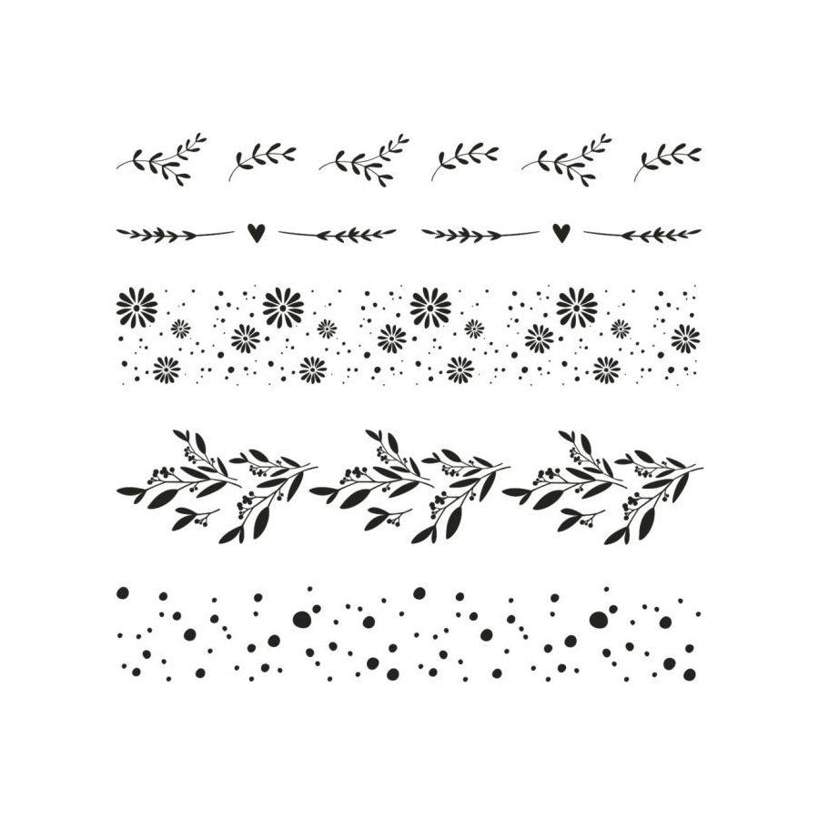 RAYHER CLEAR STAMPS BLUMENMOTIVE