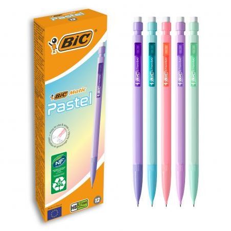 BIC PORTE MINE CORPS COULEUR PASTEL POINTE FINE