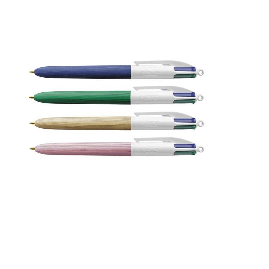 BIC 4 COULEURS EFFET BOIS 1.0 MM POINTE MOYENNE