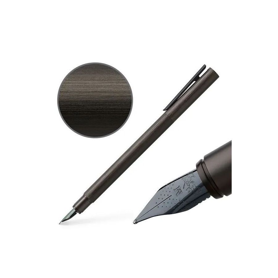 STYLO PLUME NEO SLIM FABER CASTELL NEO ALUMINIUM NOIR MAT