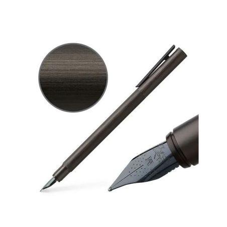 STYLO PLUME NEO SLIM FABER CASTELL  ALUMINIUM NOIR MAT