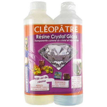 RESINE CRYSTAL'GLASS EN 720 ML CLEOPATRE