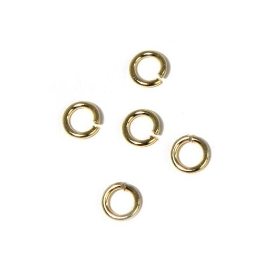 ANNEAU ROND DIAM 4,6 MM OR 1 MM 30 PIECES