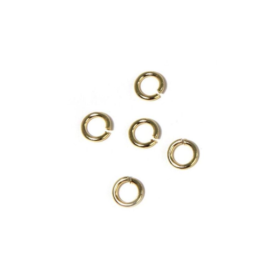 ANNEAU ROND DIAM 4,6 MM OR 1 MM 30 PIECES