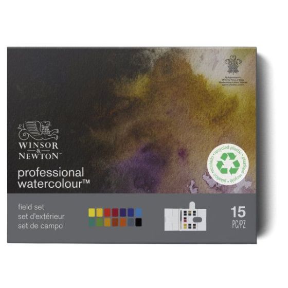 WINSOR & NEWTON BOITE AQUARELLE EXTRA FINE 14 1/2 GODETS