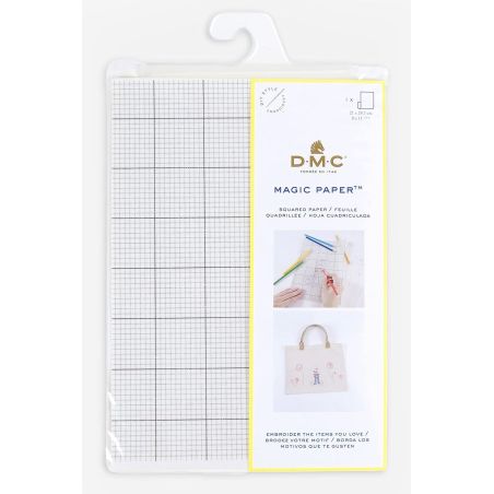 DMC PAPIER MAGIQUE POUR BRODERIE SOLUBLE DANS L'EAU MEDIUM A4