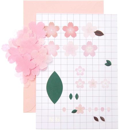 CARTE DIY SAKURA GRAPHIQUE