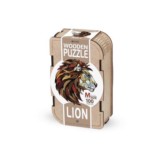 WOODEN PUZZLE - LION 100...