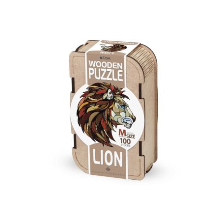 WOODEN PUZZLE - LION 100 PIECES