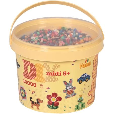 BARIL 10 000 PERLES MIXTE 22 COULEURS MIDI