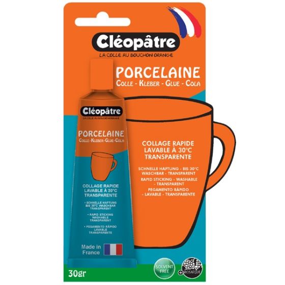 COLLE TECHNIQUE CLÉO'TECH PORCELAINE 30G