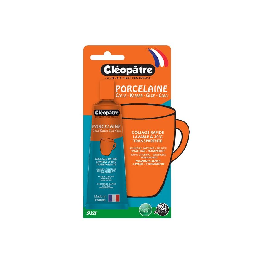 COLLE TECHNIQUE CLÉO'TECH PORCELAINE 30G