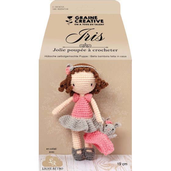 KIT CROCHET POUPEE IRIS