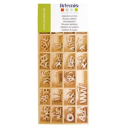 SILHOUETTE ALPHABET EN BOIS 162 PCS