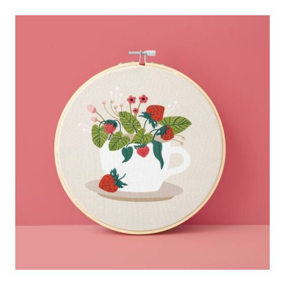 KIT BRODERIE FRAISE DES BOIS